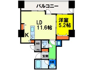 クロスレジデンス大阪新町の物件間取画像